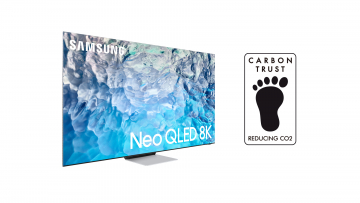 Телевизоры Samsung 2022 года получили сертификат Carbon Trust